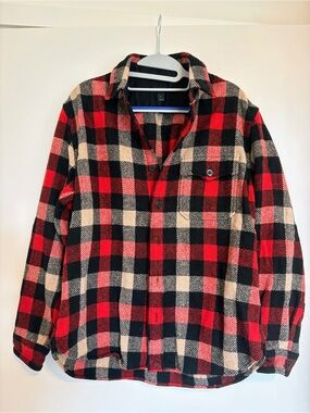 J Crew Wool Flannel Shirt Jacket - Men's